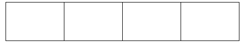 Rectangle divided in four segments