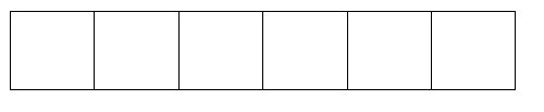 Rectangle divided into six segements