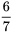 \dfrac{6}{7}