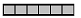 A rectangle split into six equal segments. All segments are shaded grey.